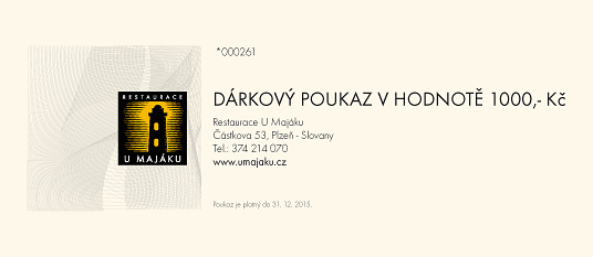 D�rkov� poukaz v hodnot� 1000 K�